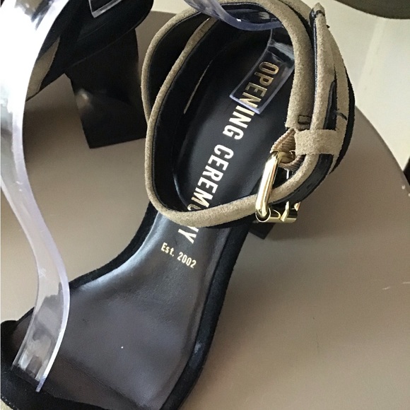 NIB Opening Ceremony Elzpeth Swirl Heel Sandals - Picture 4 of 13